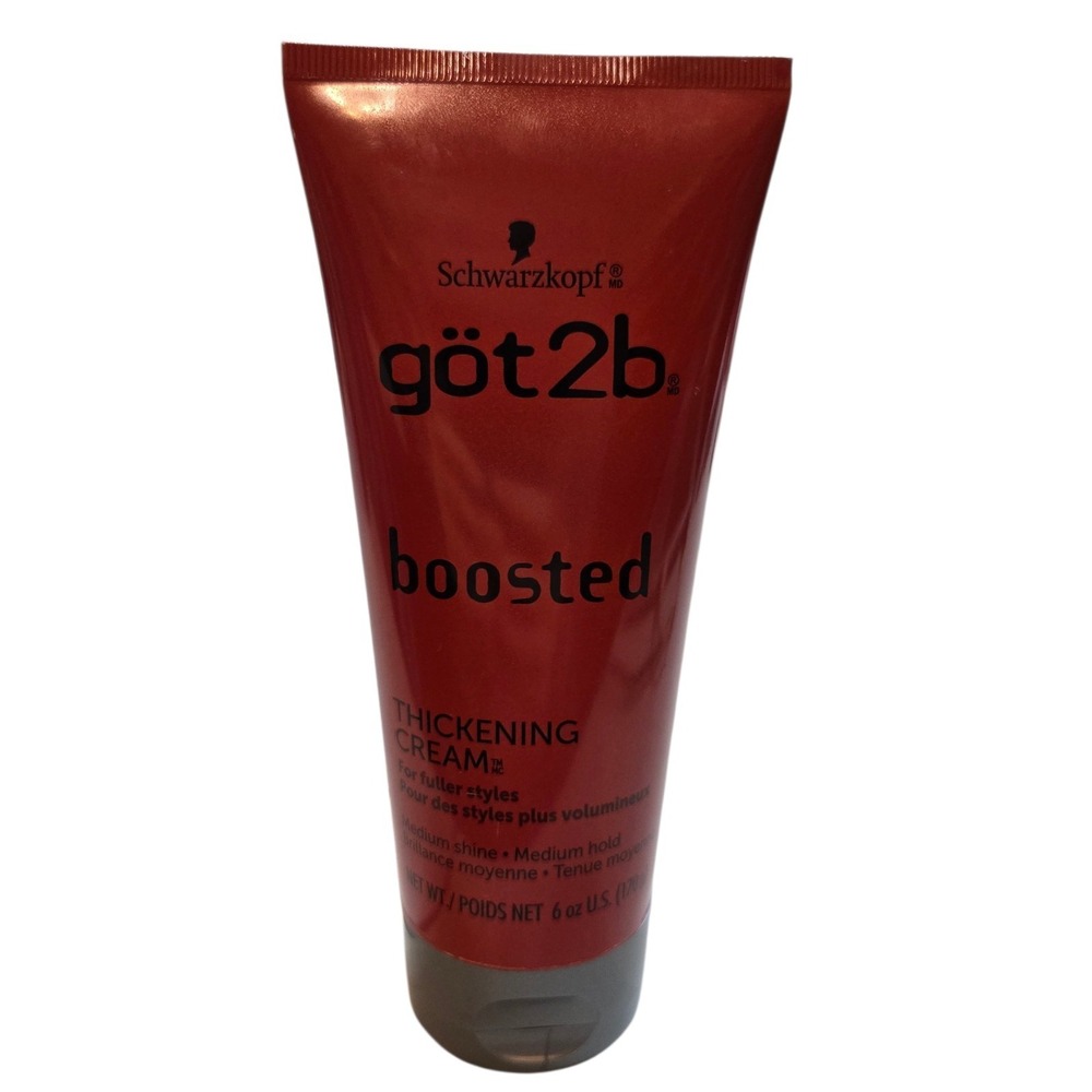 Got 2B Boosted Hair Thickening Cream for Fuller Styles Medium Hold 6 Ounce